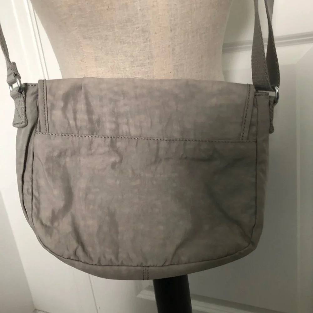 Kipling Light Gray Crossbody Bag